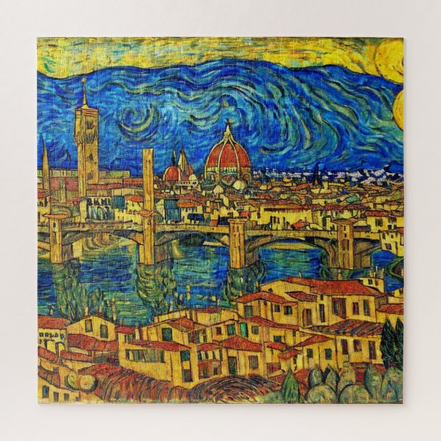 Puzzle Starry Starry Night Florence Italie (Vertical)