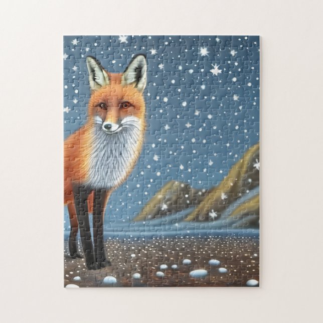 Puzzle Starry Starry Night Storybook Fox (Vertical)