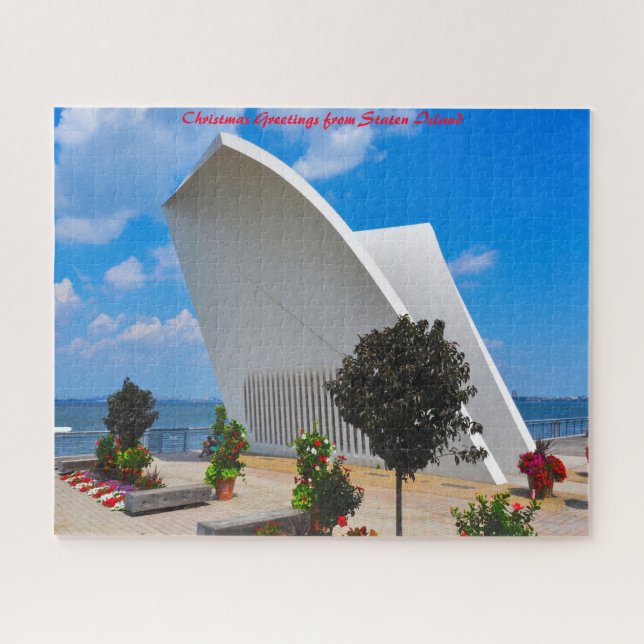 Puzzle Staten Island New York.voeux de Noël (Horizontal)