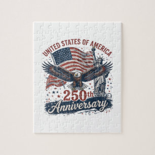 Puzzle Statue de la Liberté aigle chauve 250e anniversair