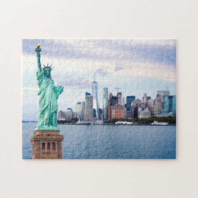Puzzle Statue de la Liberté avec le World Trade Center (Horizontal)