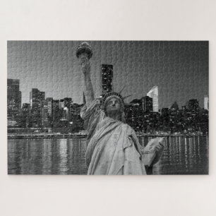 Puzzle Statue de la Liberté des gratte-ciels de Manhattan