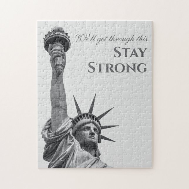 Puzzle Statue de la Liberté Motivationnelle NY Restez for (Vertical)