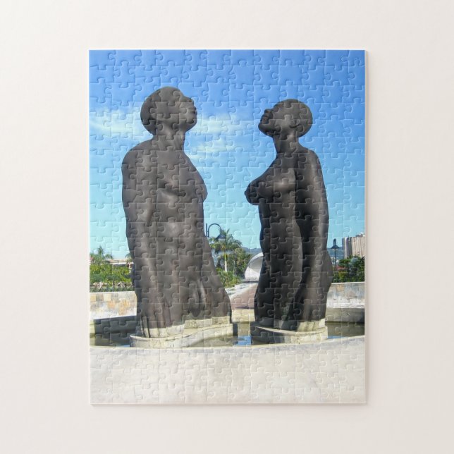 Puzzle Statue de la rédemption Jamaïque. (Vertical)