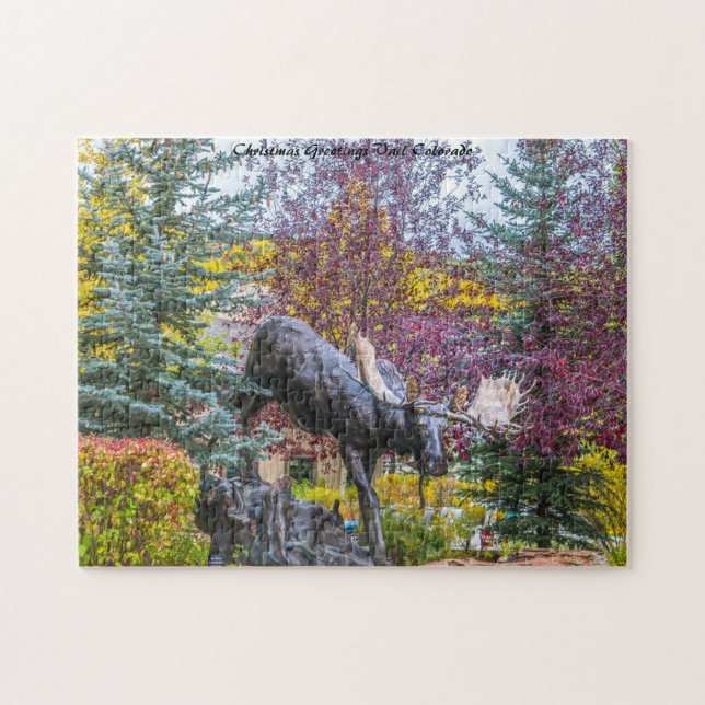 Puzzle Statue de l'orignal de Vail Colorado. (Horizontal)