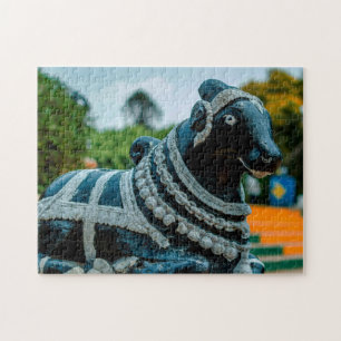 Puzzle Statue de taureau Nandi Park Inde.