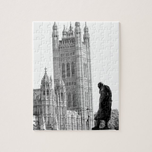 Puzzle Statue de Winston Churchill à Londres (Vertical)