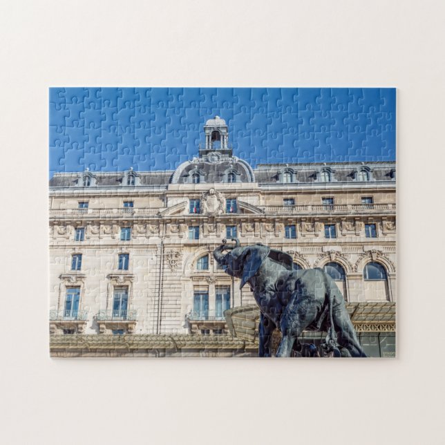 Puzzle Statue d'éléphant devant le musée d'Orsay à Paris (Horizontal)