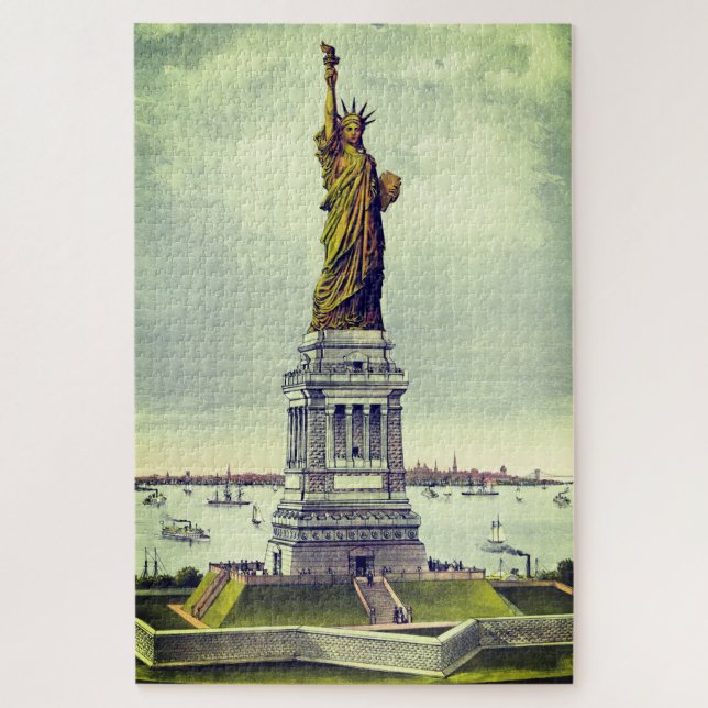 Puzzle Statue vintage de la Liberté (Vertical)