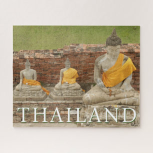 Puzzle Statues de Bouddhas assis   Ayutthaya, Thaïlande