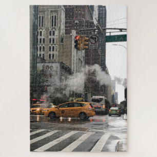 Puzzle Steamday New York City NYC Taxi Jaune Taxi Cab