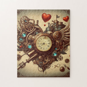 Puzzle Steampunk cœur / Saint-Valentin
