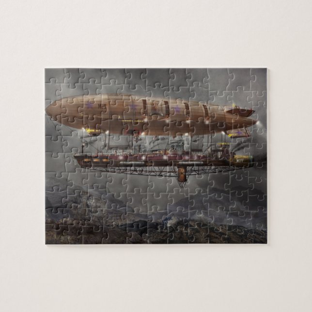 Puzzle Steampunk - dirigeable souple - dirigeable Maximus (Horizontal)