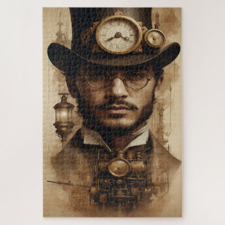 Puzzle Steampunk Gentleman à Sepia