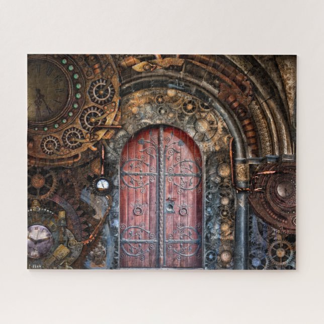 Puzzle Steampunk Horloge Horaire Porte (Horizontal)