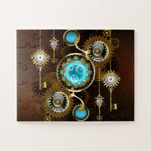 Puzzle Steampunk Rusty Background