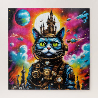 Puzzle Steampunk Space Cat II