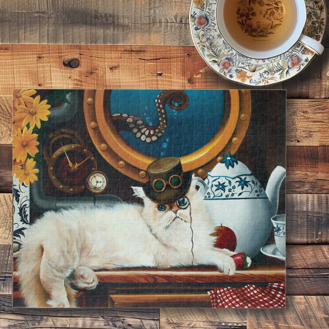 Puzzle Steampunk Thé de chat sous-marin (Créateur téléchargé)
