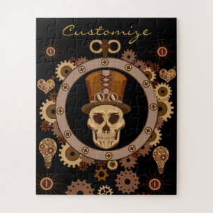 Puzzle Steampunk Thème Top Hat Skull Thunder_Cove