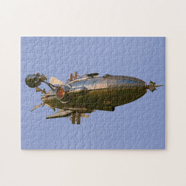 PUZZLE STEAMPUNK ZEPPELIN BLIMP JIGSAW PUZLE (Horizontal)