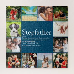 Puzzle Stepfather, Stepdad Définition 12 Photo Blue Fun