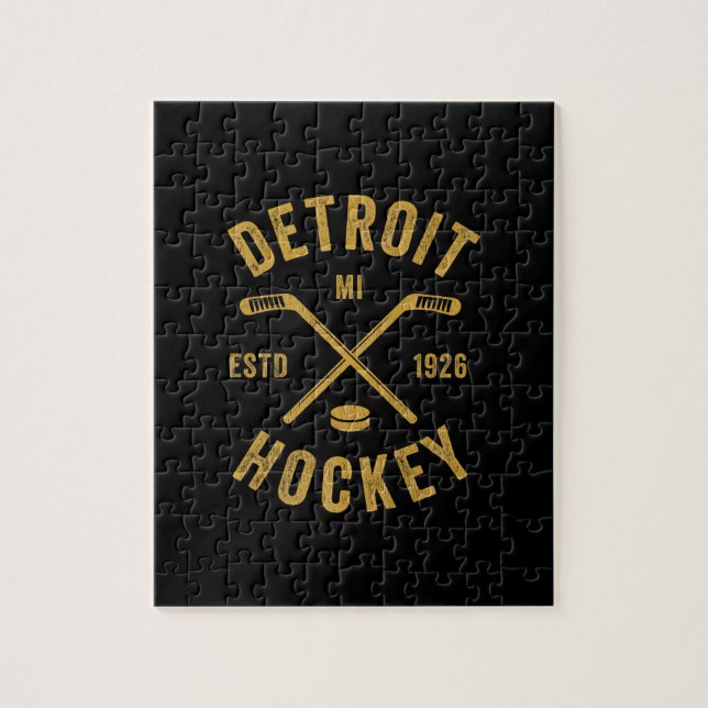Puzzle Sticks de hockey sur glace Detroit Mi Premium (Vertical)