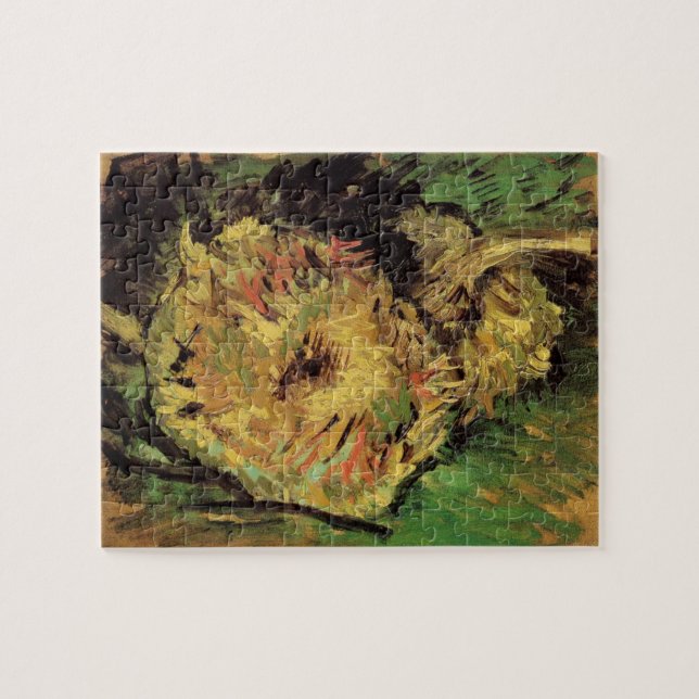 Puzzle Still Life Two Cut Sunflowers par Vincent van Gogh (Horizontal)