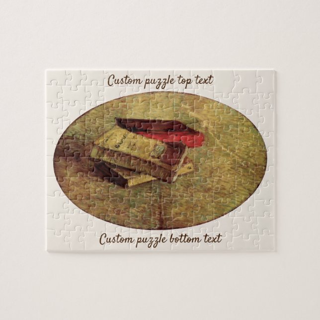 Puzzle Still Life with Three Books par Vincent van Gogh (Horizontal)