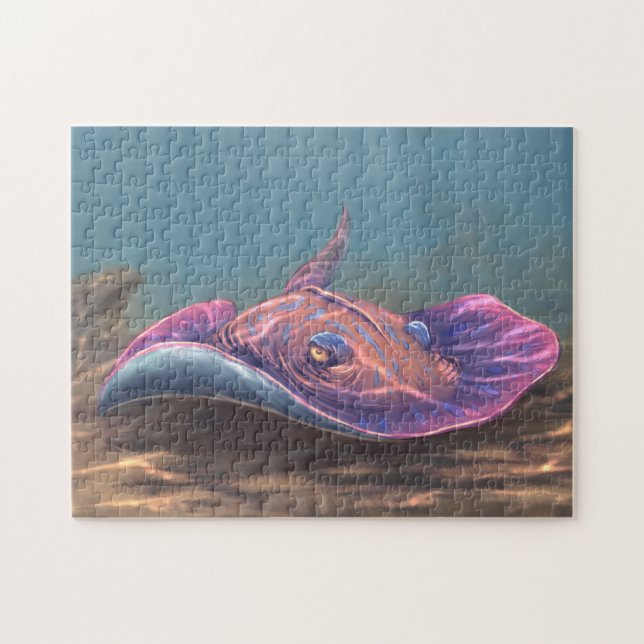 Puzzle Stingray au fond de la mer (Horizontal)