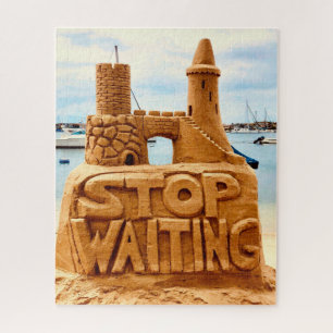 Puzzle Stop Waiting, Sand Castle Beach, Motivation