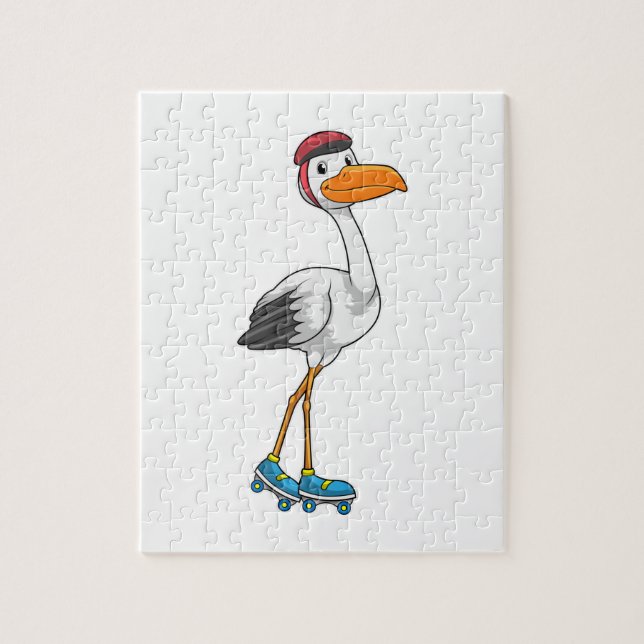 Puzzle Stork en Patinage en ligne avec Roller skates (Vertical)