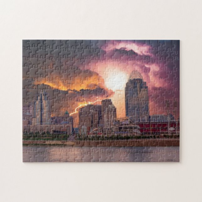 Puzzle Stormy Cincinnati Great American Ball Park (Horizontal)