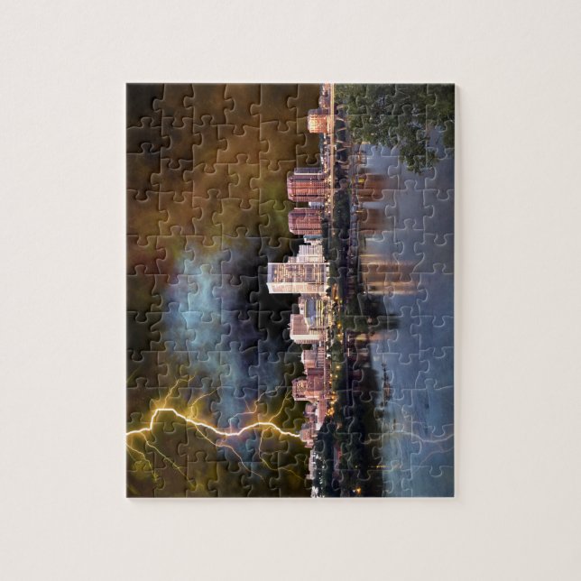 Puzzle Stormy Richmond Skyline (Vertical)