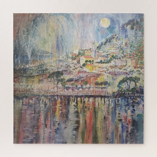 Puzzle Street Art Peinture Italie Faux Canvas Imprimer (Vertical)
