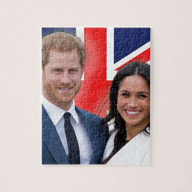Puzzle Stunning ! Marque du Prince Harry et Meghan (Vertical)