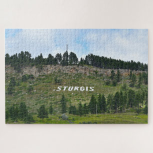 Puzzle Sturgis Hillside Sign, Dakota du Sud