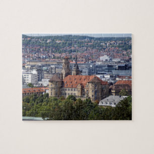 Puzzle Stuttgart Stadtansicht - Altes Schloss Postkarte