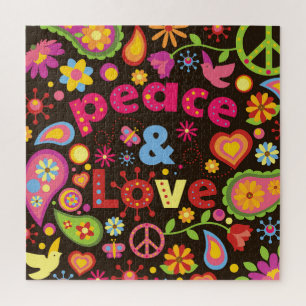 Puzzle Style cool 60s Paix & Amour