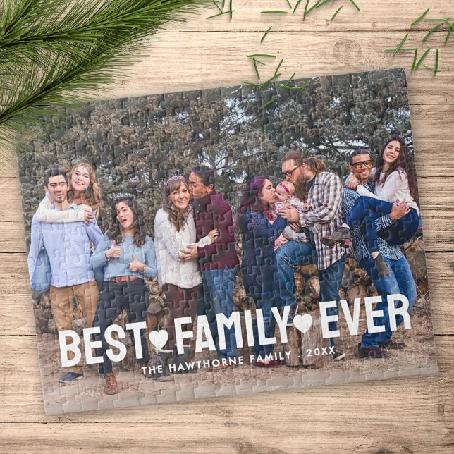 Puzzle Style Famille Photo Meilleure famille jamais (Créateur téléchargé)