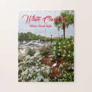 Puzzle Style Hilton Head de Noël Blanc ! Caroline du Sud