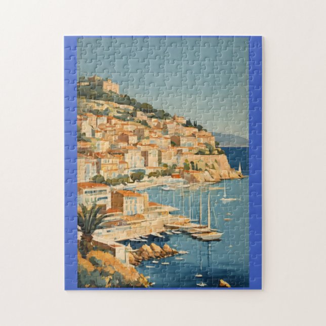 Puzzle Style vintage Côte d'Azur (Vertical)