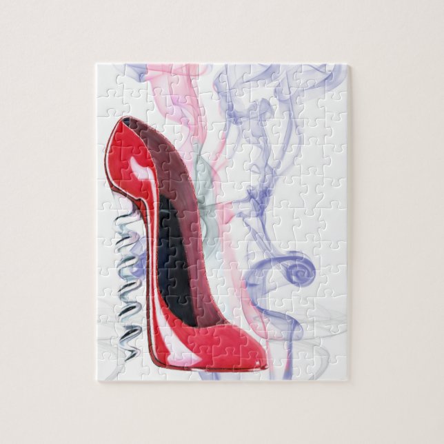 Puzzle stylet rouge de chaussure de tire-bouchon (Vertical)