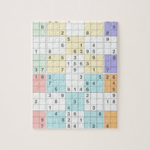 Puzzle sudoku pastel