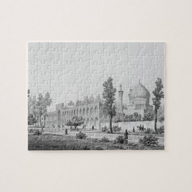 Puzzle sultan Hussein de Madrasa-YI Masjid-i Shah, dans (Horizontal)