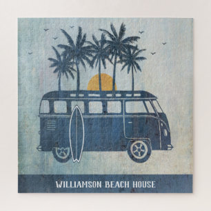 Puzzle Summer Beach House Retro Surf Van