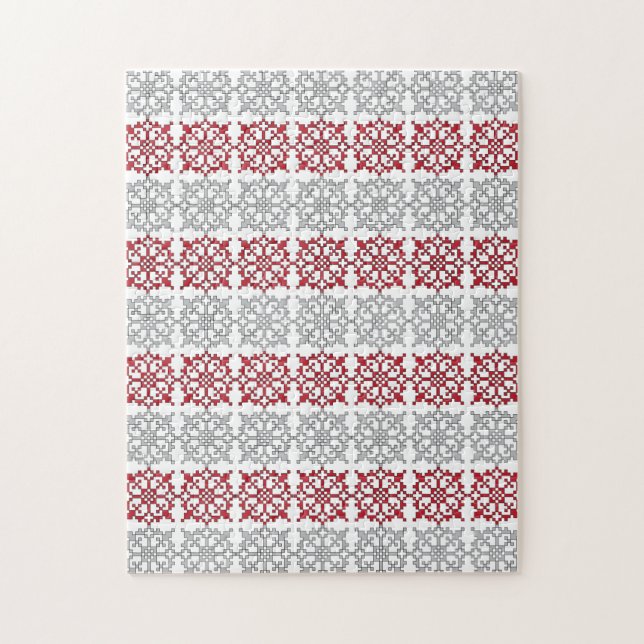 Puzzle SUN traditionnel letton motif géométrique I (Vertical)