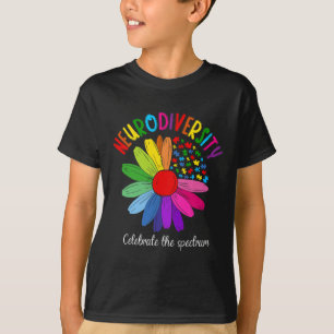 Puzzle Sunflower Embrace Neurodiversity Spectrum A T-Shirt