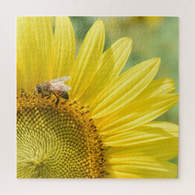 Puzzle; sunflower puzzle (Vertical)