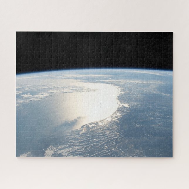 Puzzle Sunglint Reflète Le Golfe Du Mexique (Horizontal)