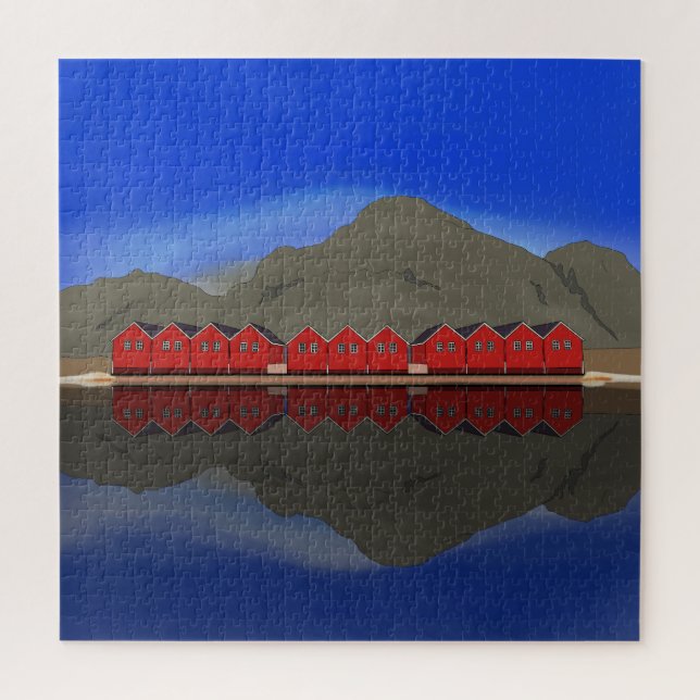 Puzzle Sunndalsøra Norvège (Vertical)